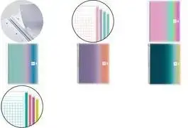 MIQUELRIUS AURORA MR4081 piezīmju bloks, A4, rūtiņains (West Bay), 120 lapas, necaurspīdīgs balts papīrs 70 g/m²