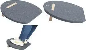 Kāju balsts Alba MHFEETPET G — 100% pārstrādāts PET, 15° leņķis, neslīdoša virsma, pelēks, 1 gab.