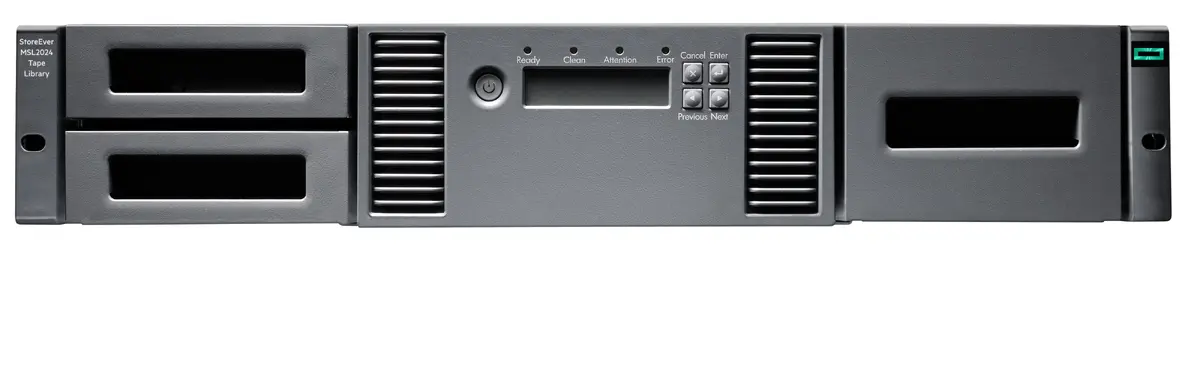 HP Enterprise MSL2024 lentes bibliotēka ar