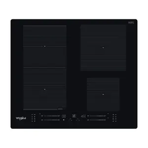 Induction hob WHIRLPOOL WFS7560NEBM with Flexi Cook, Slide Control, 6th Sense, Power Management