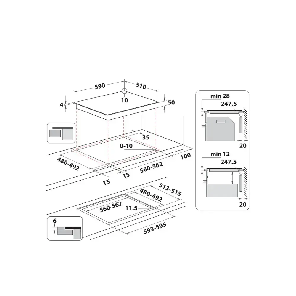 WHIRLPOOL WFS7560NEBM indukcijas plīts Photo 6