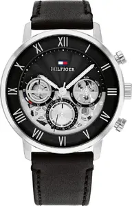 Vīriešu pulkstenis Tommy Hilfiger Legend 1710565 kvarca hronogrāfs ar tērauda aproci
