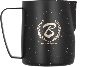 Milk Jug Barista Space Teflon Star Night 600 ml — stainless milk frothing pitcher