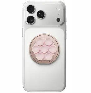Magnetic Phone Mount Uniq Coehl Luna with Mirror and Suction Cup, Pink