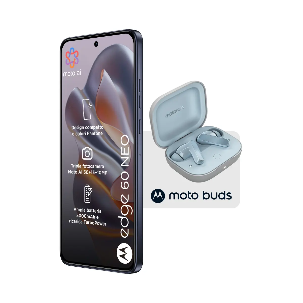 Смартфон Motorola Edge 60 Neo с Moto Buds Photo 2
