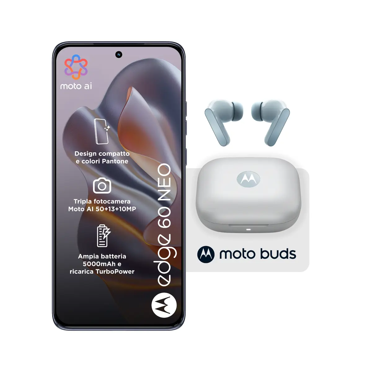 Смартфон Motorola Edge 60 Neo с Moto Buds Photo 3