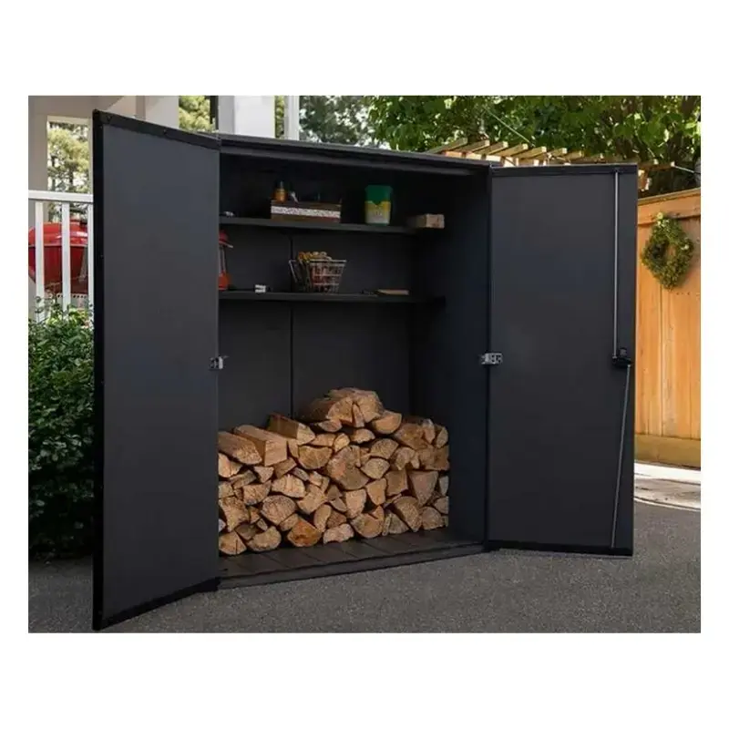 Keter Deco Vertical Shed walnut tone — садовый сарай Photo 3