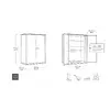 Keter Deco Vertical Shed walnut tone — садовый сарай Photo 4