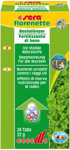 Mēslu tabletes akvārija augiem sera Florenette 24 tabletes deva 1 tab/20 l