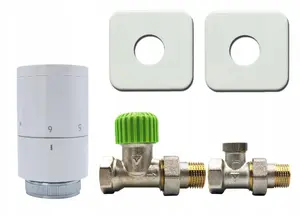 IMI thermostatic installation set BASE simple version, female 1/2" / male 1/2", BASE thermostatic head M30x1.5