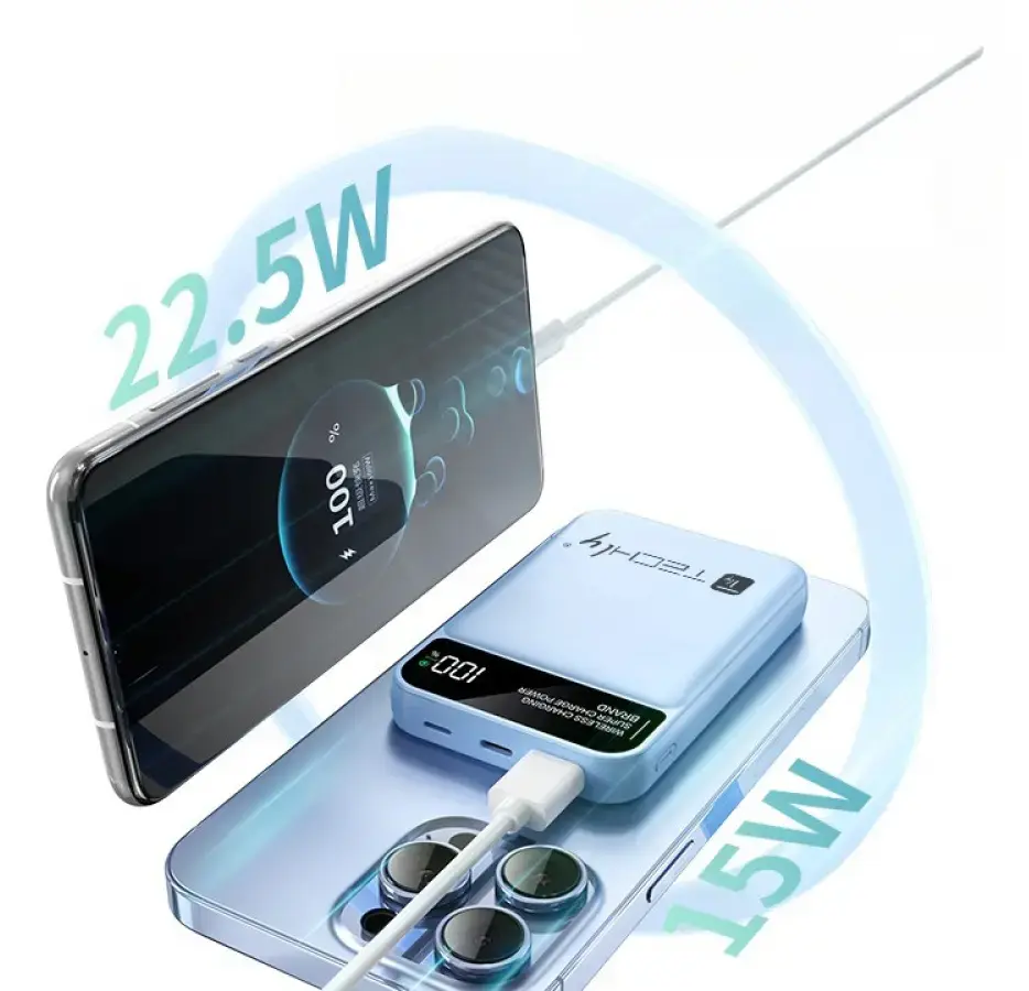 TECHLY I-CHARGE-10LCDBL пауэрбанк 10000 mAh Photo 6