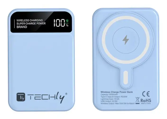 TECHLY I-CHARGE-10LCDBL пауэрбанк 10000 mAh Photo 8