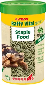 Pellet food for herbivorous reptiles sera Raffy Vital Nature 250 ml (47 g) — universal turtle & herbivore feed
