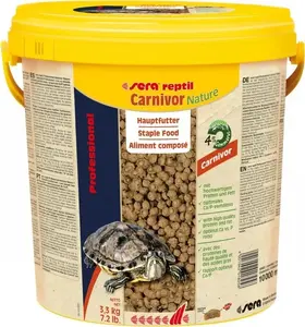 Sera Reptil Professional Carnivor Nature гранулы корм для хищных рептилий 10 л, дополнительный рацион