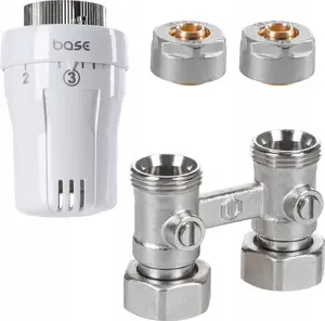 Connection set Comap VKO straight module with cones, thermostatic head and PEX fittings 16x2 GW3/4