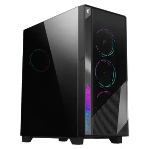 PC Midi Tower case GIGABYTE GB-AC500G ST – Black, ATX/EATX/MicroATX/Mini-ITX, 3x120mm front, 1x120mm rear, 2x3.5" + 2x2.5" bays