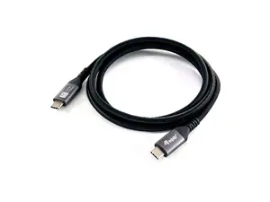 USB4 Gen3x2 C–C kabelis EQUIP 128380, 0.5 m, PD 3.1 240W, 40 Gbps, 8K/60Hz, melns