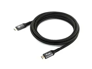 EQUIP USB4 Gen 2x2 C–C kabelis 3,0 m, PD 100W, 4K/60Hz, 20Gbps, melns