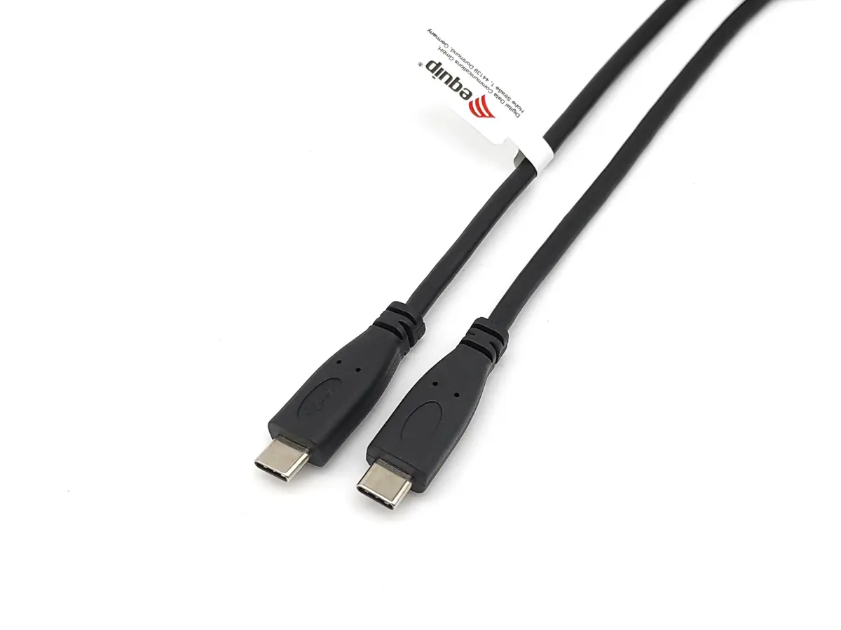 EQUIP USB 2.0 Type‑C–Type‑C kabelis 0,3 m PD 60W Photo 2