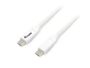 EQUIP USB 3.2 Gen 1 Type-C — Type-C kabelis 0.5 m PD 60W 5Gb/s balts