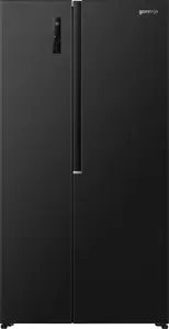 Отдельностоящий холодильник с американской дверью Gorenje NRS917E41BX G400 – чёрный, 544 л (общ.), холодильная камера 347 л, морозильник 186 л, заморозка 10 кг/24ч