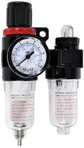Spiediena regulators ar gaisa filtru un mitruma atdalītāju GEKO G01176 — 1/4" ports