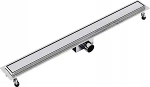 Linear shower drain SpiroFlex AQUA STEEL LA 900 with brushed grate SZGM