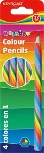 Colored pencils PBS Connect KR971762 — set of 12 rainbow colors