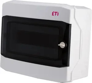 Plastic distribution box noark NT 12M 1X N+PE IP65 IK07 — single-row N+PE enclosure