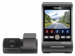 Dash Camera VIOFO A229 ULTRA 2CH-G GPS — 2CH, 4K (3840×2160), GPS, Wi‑Fi, 2.4" Display, MicroSD up to 512GB