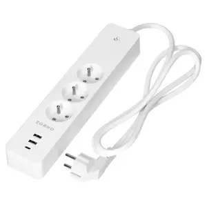 Сетевой фильтр ORNO OR-SH-17520/W — 3 розетки, 2 USB-A и 1 USB-C, шнур 1,8 м