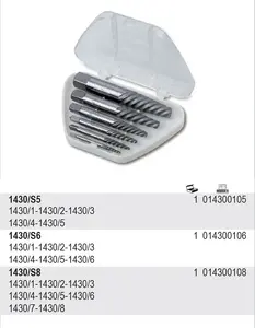 Screw extractor set Beta 1430/S8 — 8-piece screw and bolt extractor kit