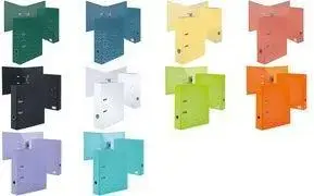 Ring Binder Herma Color Standard DIN A4, white spine 70 mm, printed cardboard, model 20121