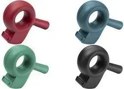 Hand Tape Dispenser Helit H6380095 'the bagel' – black, made from recycled plastic, for packaging tape, 1 piece