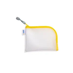 Toiletry bag Herma 20027 EVA white/yellow — toiletry/vanity case, 190×140 mm