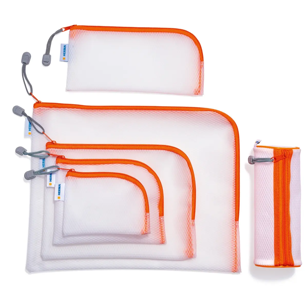 Herma 20028 EVA toiletry bag orange/white Photo 3