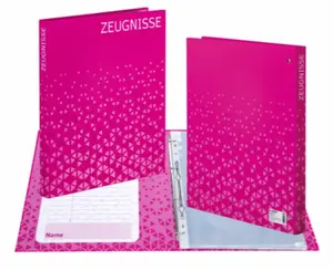 Ring binder Herma 20173 A4, slant ring, pink, storage, 25 mm spine