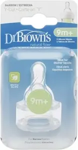 Šaurs silikona knupītis DRBROWNS Standard 9m+ 2 gab. (QU0051)