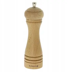 Salt Mill de Buyer JAVA 18 cm natural — manual ceramic grinder, adjustable coarseness