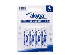 Alkaline Battery Akyga AKY2068 AA (LR6) 1.5V 3050mAh — pack of 4