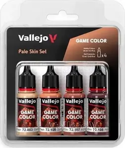 Akrila krāsu komplekts VALLEJO Game Color Pale Skin Set 4 x 18 ml