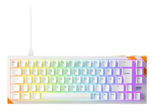 Механическая игровая клавиатура Cherry K5 Pro TMR Compact — 65% проводная USB, QWERTZ, RGB, оранжево-белая
