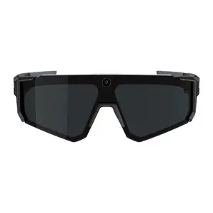 Sporta saulesbrilles Colmi V06 AI Black — viedās sporta saulesbrilles, melnas
