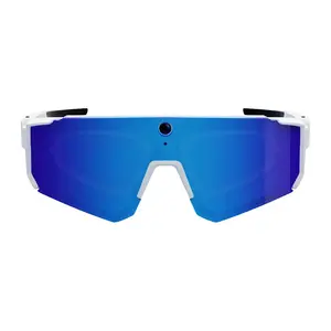 Sporta saulesbrilles Colmi V06 AI baltas ar zilām lēcām