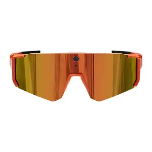 Sports Sunglasses Colmi V06 AI Orange – Smart sports eyewear with integrated AI features