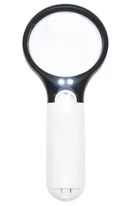 Palielināmais stikls ar LED apgaismojumu electro base EB1607984842 — lēcas Ø75/22 mm, palielinājums 3x / 45x