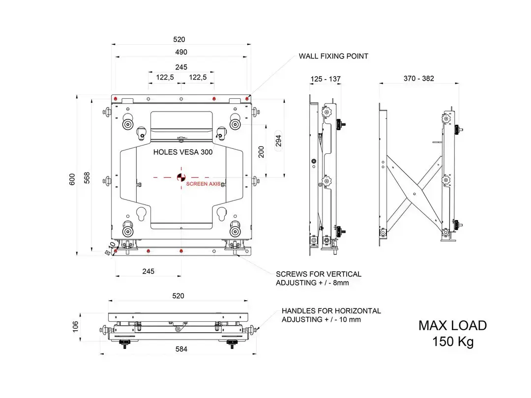 Multibrackets M Public Push SD video wall mount Photo 15