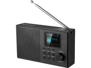 Sandberg Speaker Radio DAB+BT Recharge Portable DAB+ and FM Radio with Bluetooth MP3 Playback 3W RMS Power Built-in TFT Display Black