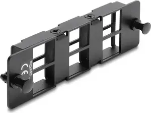 DELOCK адаптерная панель для Keystone модулей 6 портов, чёрная