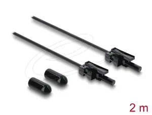 DELOCK Пластиковый POF оптический кабель HFBR 4532‑4532Z Simplex ST‑ST 2 м